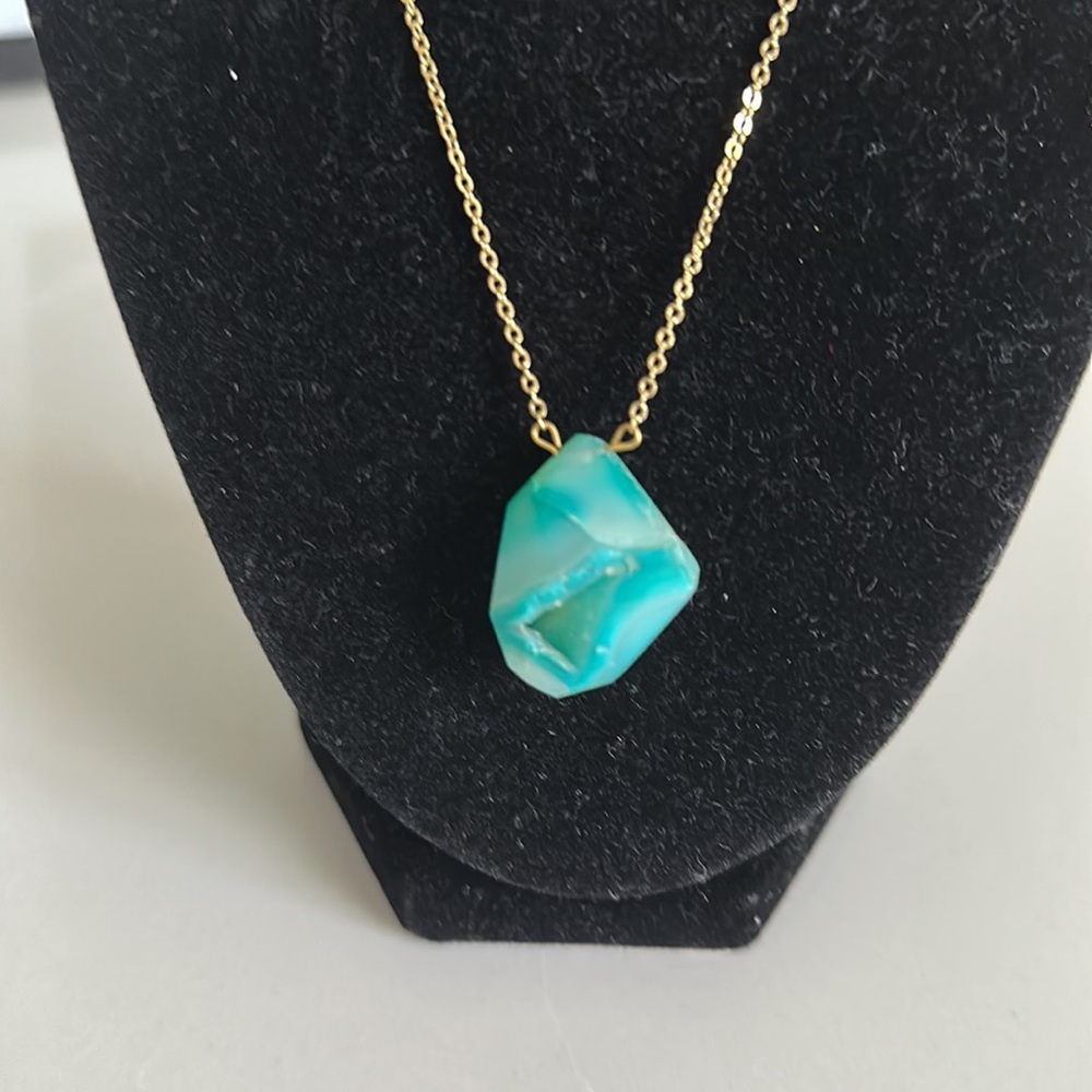 Natural Amazonite Necklace by Luxe